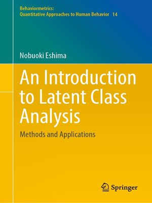 cover image of An Introduction to Latent Class Analysis
